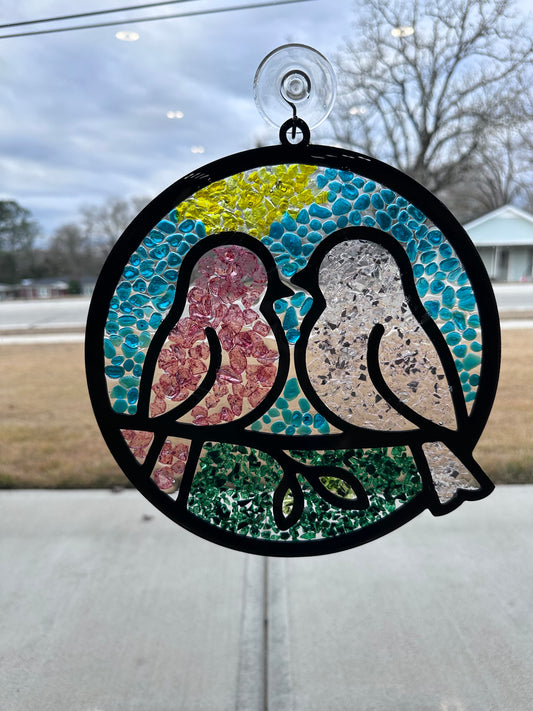 Love Birds Suncatcher