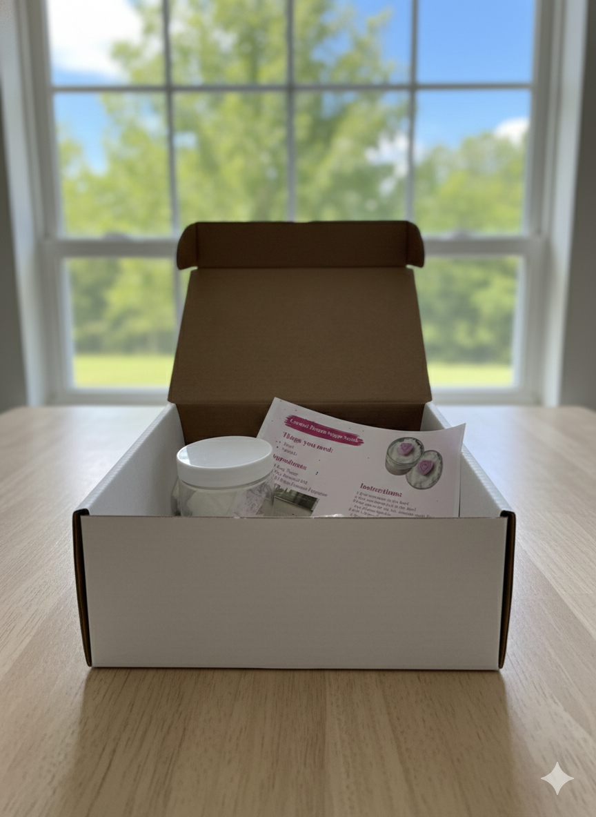 DIY Coconut Dream Sugar Scrub Kit | Make Your Own Spa Day | Natural All-In-One Craft Kit