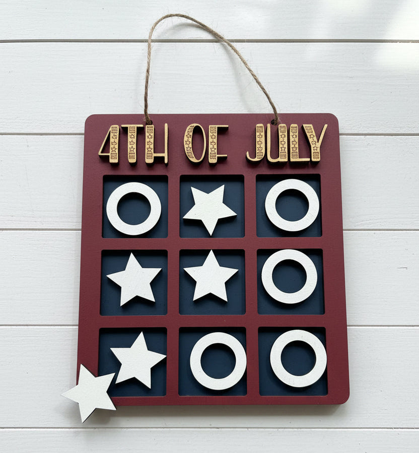 4th of July decoration that you can paint yourself at Teal Barn Company in Bremen, GA
