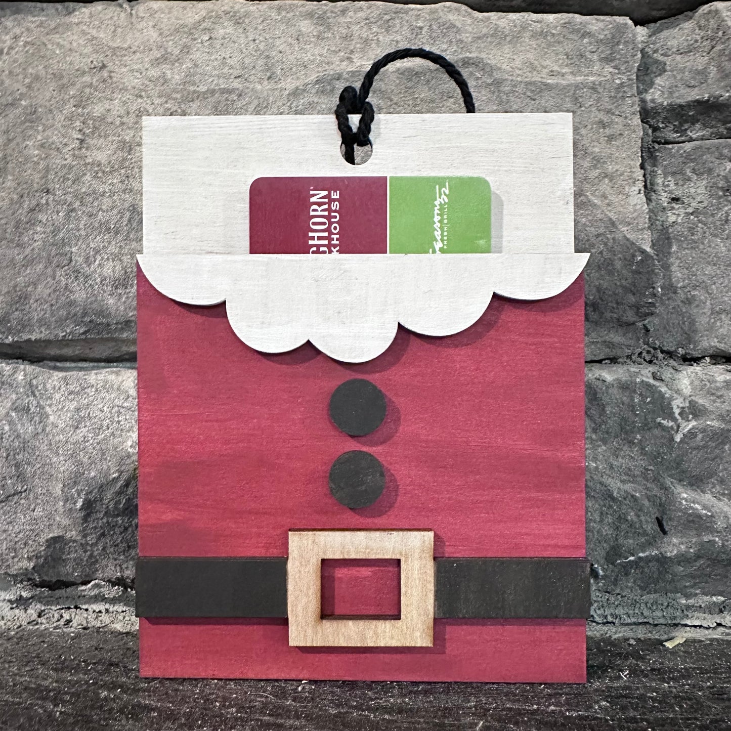 Santa Ornament - Gift Card Holder