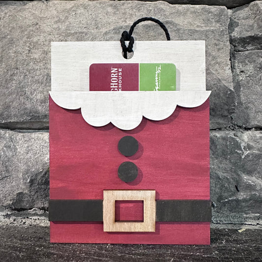 Santa Ornament - Gift Card Holder