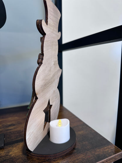 Snowman Votive Candle Holder