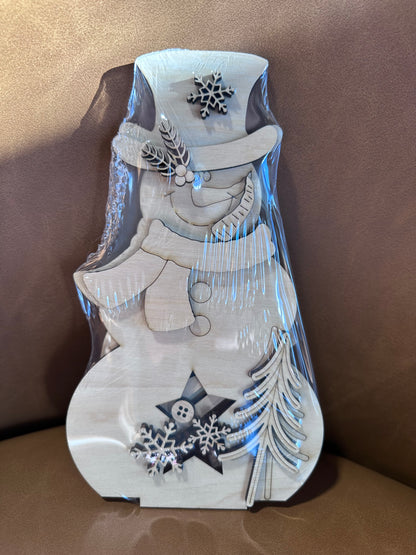 Snowman Votive Candle Holder