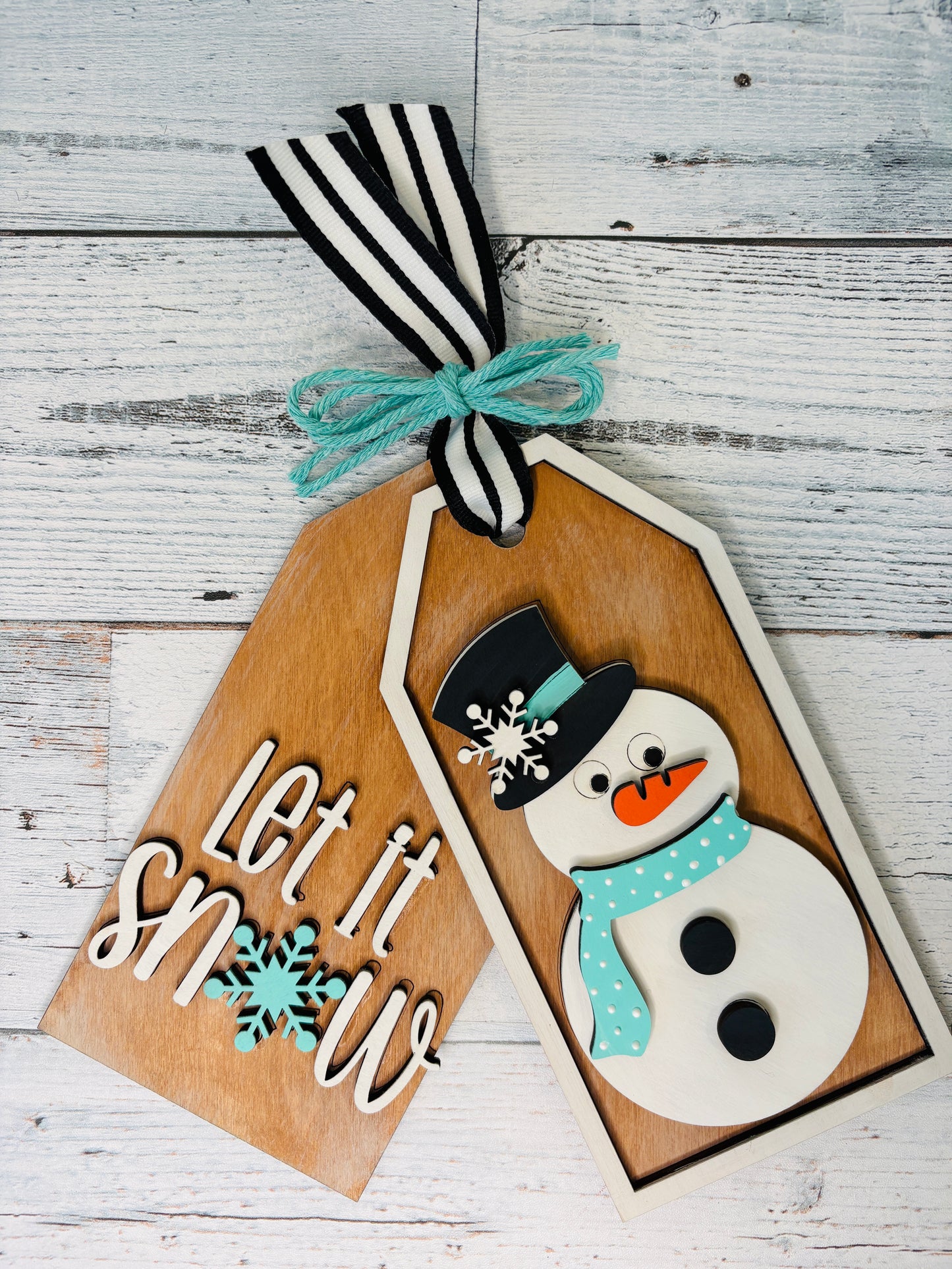 Let it Snow - Snowman Tags