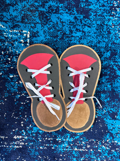 Shoe Craft - Paint Your Own Shoes - Learn to Tie Your Shoes Kit