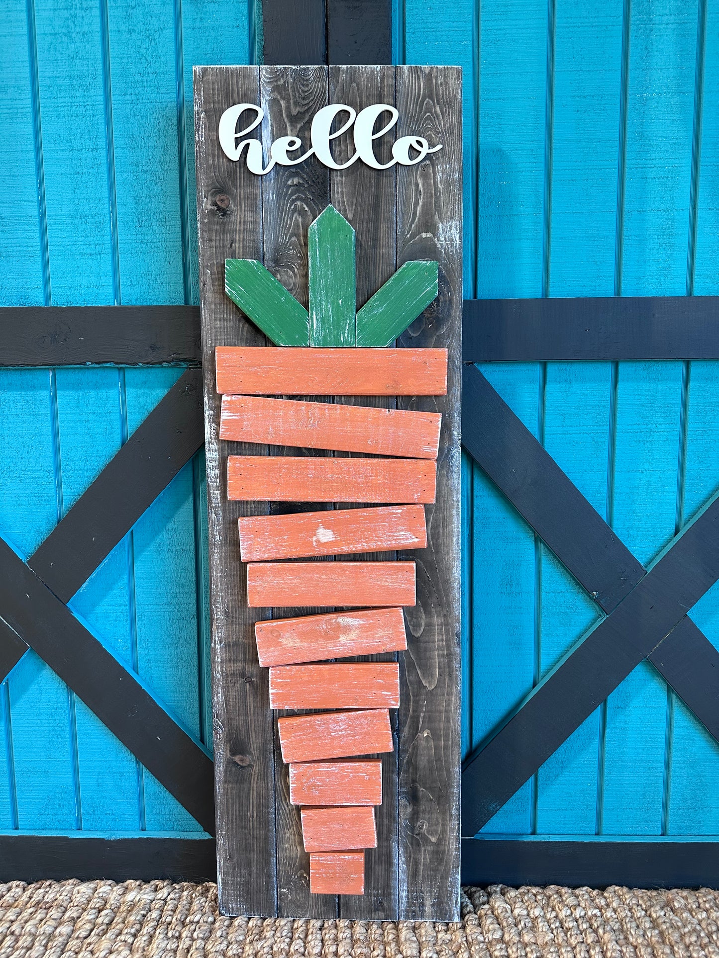 porch Leaner - Rustic Welcome Sign