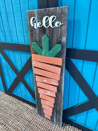 porch Leaner - Rustic Welcome Sign