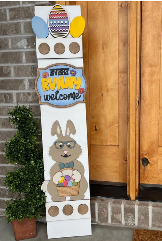 Porch Leaner - Interchangeable Porch Sign with First Insert