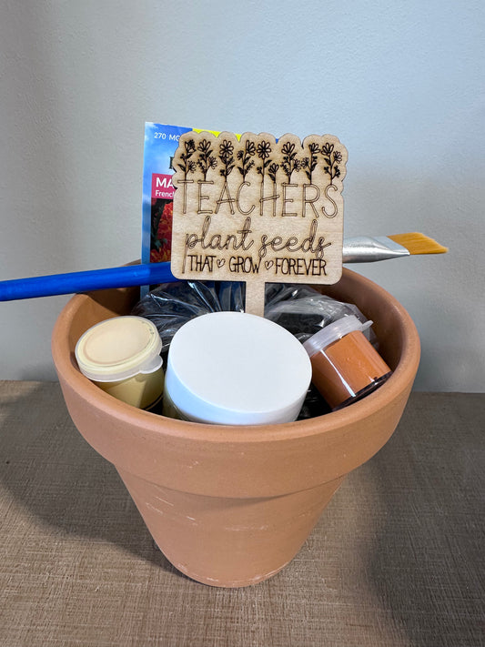 Teacher Gift Kit - Paint a Flower Pot
