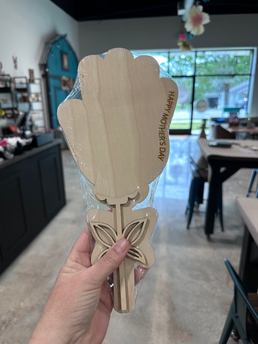 Hand Print Art - Happy Mother's Day Flower