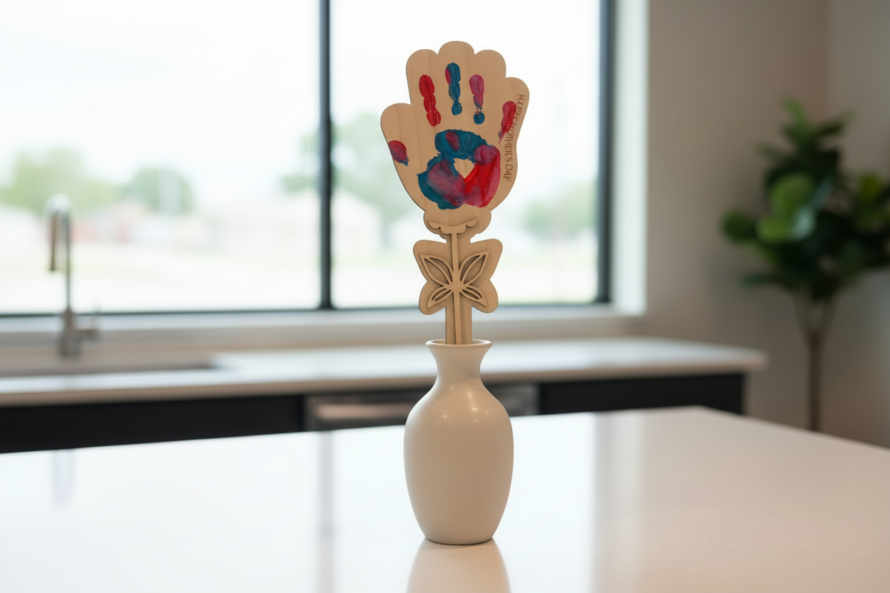 Hand Print Art - Happy Mother's Day Flower