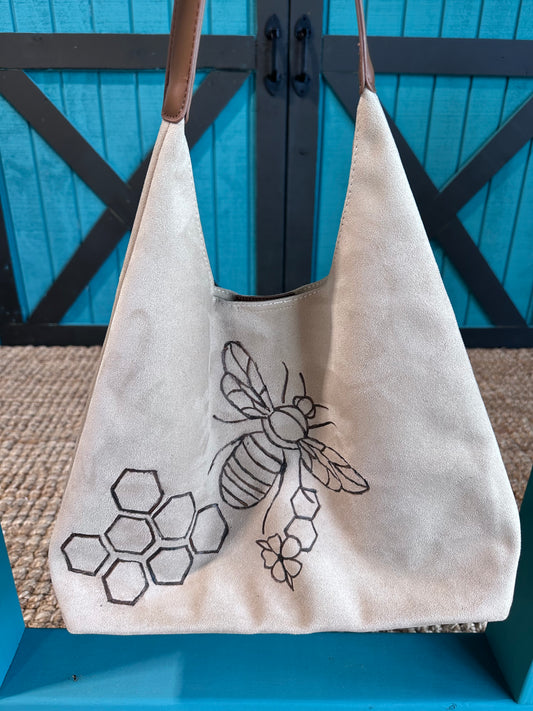 Hobo Bag with Bee Design