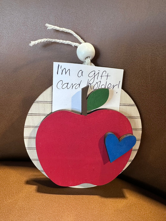 Apple Gift Card Holder for Teachers