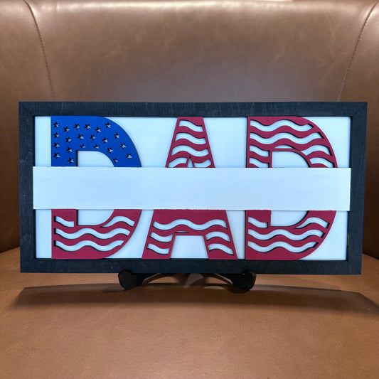 American Flag Plaque for Dad