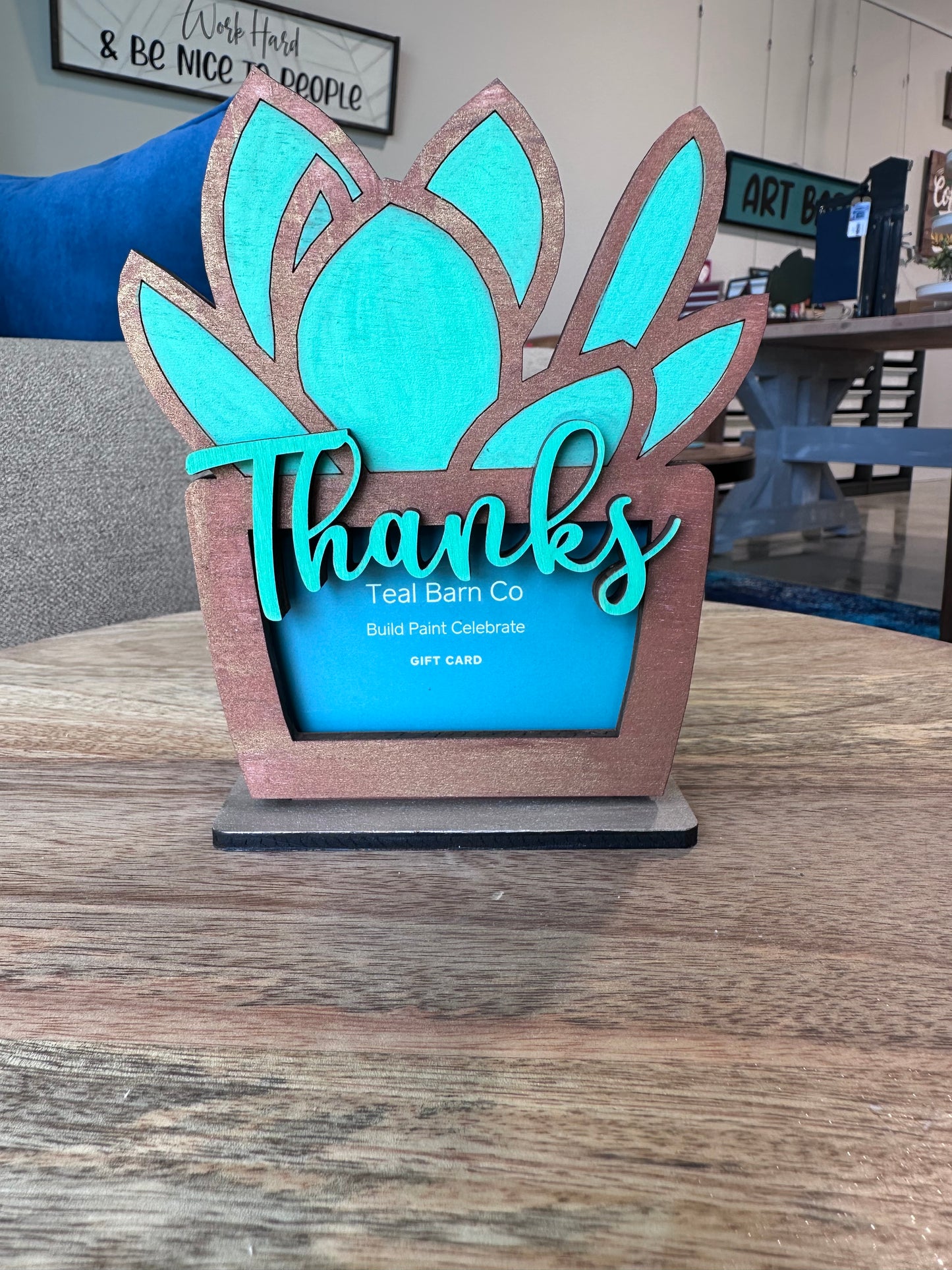 succulent card holder Succulent Gift Card Holder