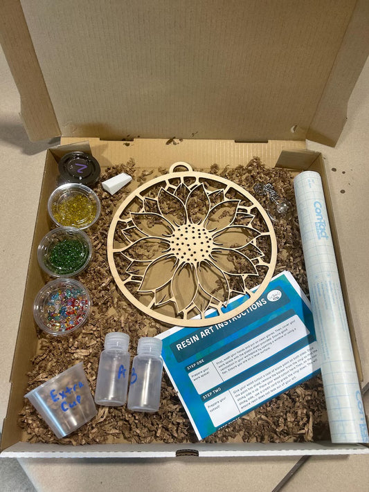 Suncatcher Kit, Crushed Glass Art, DIY Kit
