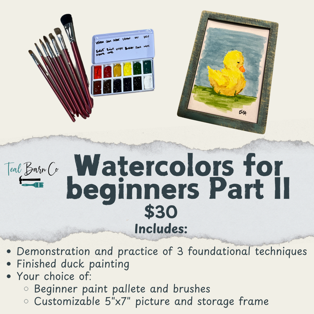 May 23rd - Watercolors For Beginners Part II