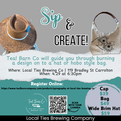 Pyrography at Local Ties Brewing Co