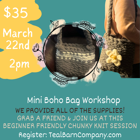 3.22.26 - 2pm - Chunky Knit Boho Bags