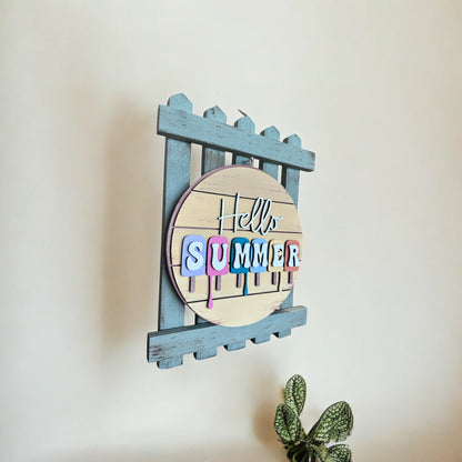 Fence Hanger with Interchangeable Sign