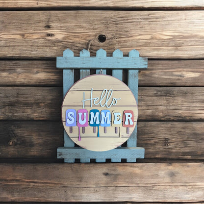 Fence Hanger with Interchangeable Sign