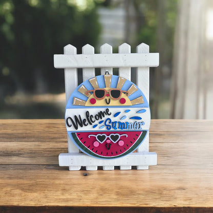 Fence Hanger with Interchangeable Sign