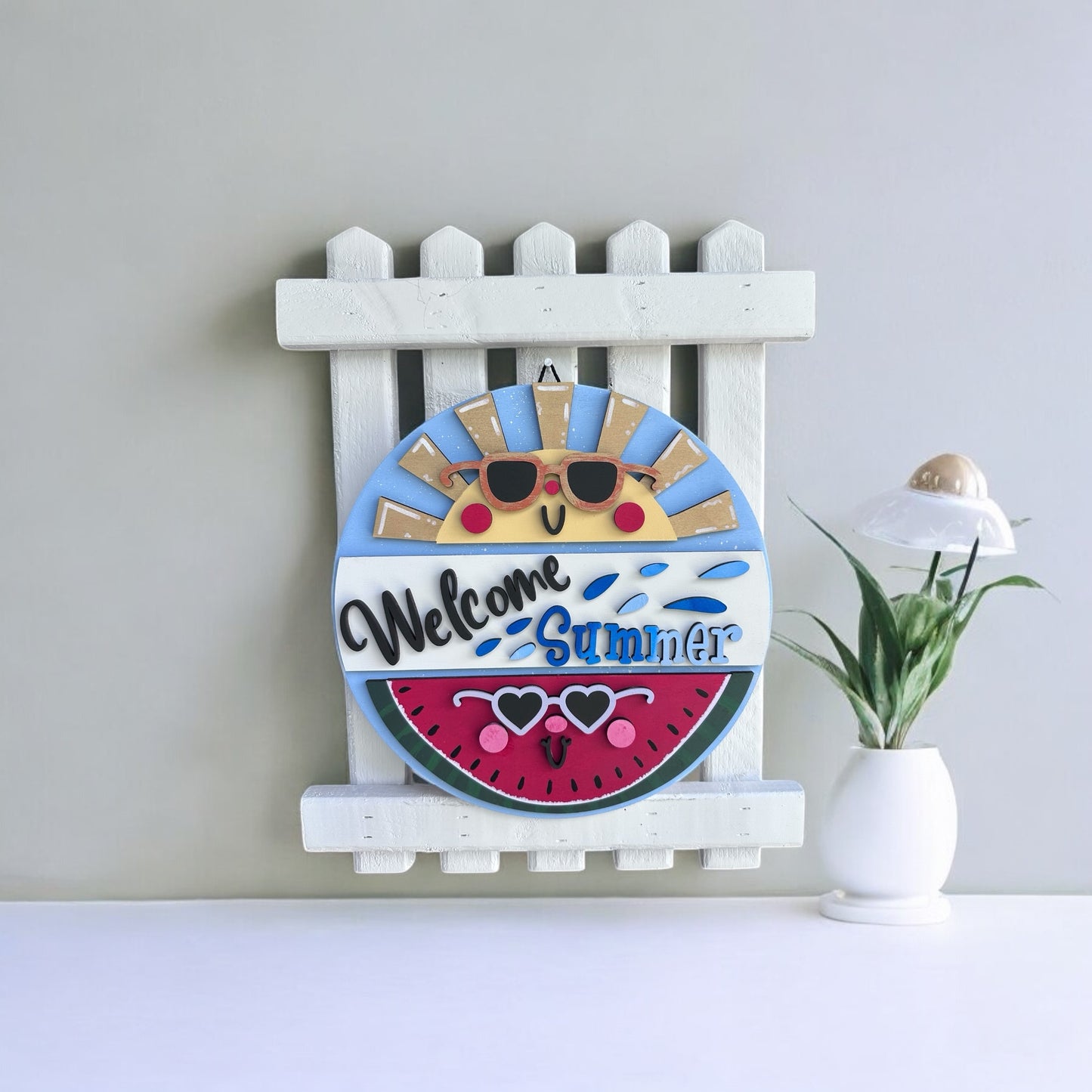 Fence Hanger with Interchangeable Sign