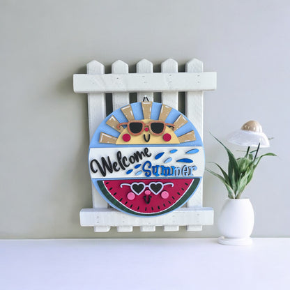 Fence Hanger with Interchangeable Sign