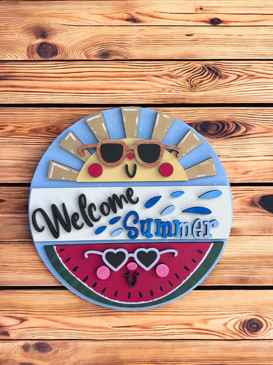Welcome Summer Door Hanger