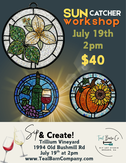 Sip & Create Suncatcher Workshop at Trillium
