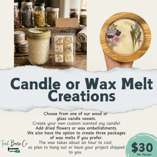 Candle Pouring and DIY Wax Melts