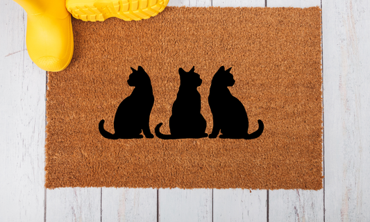 Door Mat - Cat Silhouettes