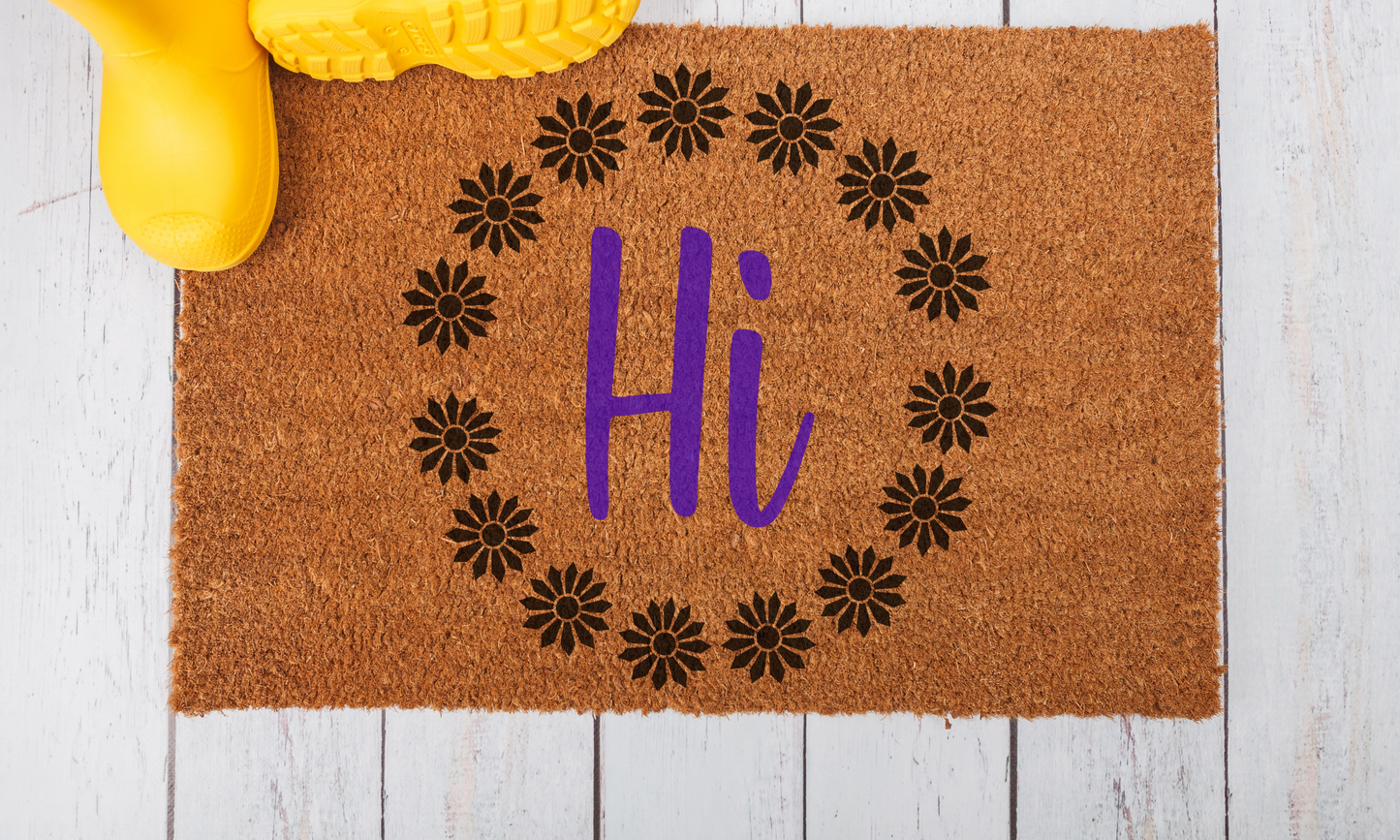 Doormat - Daisy Wreath