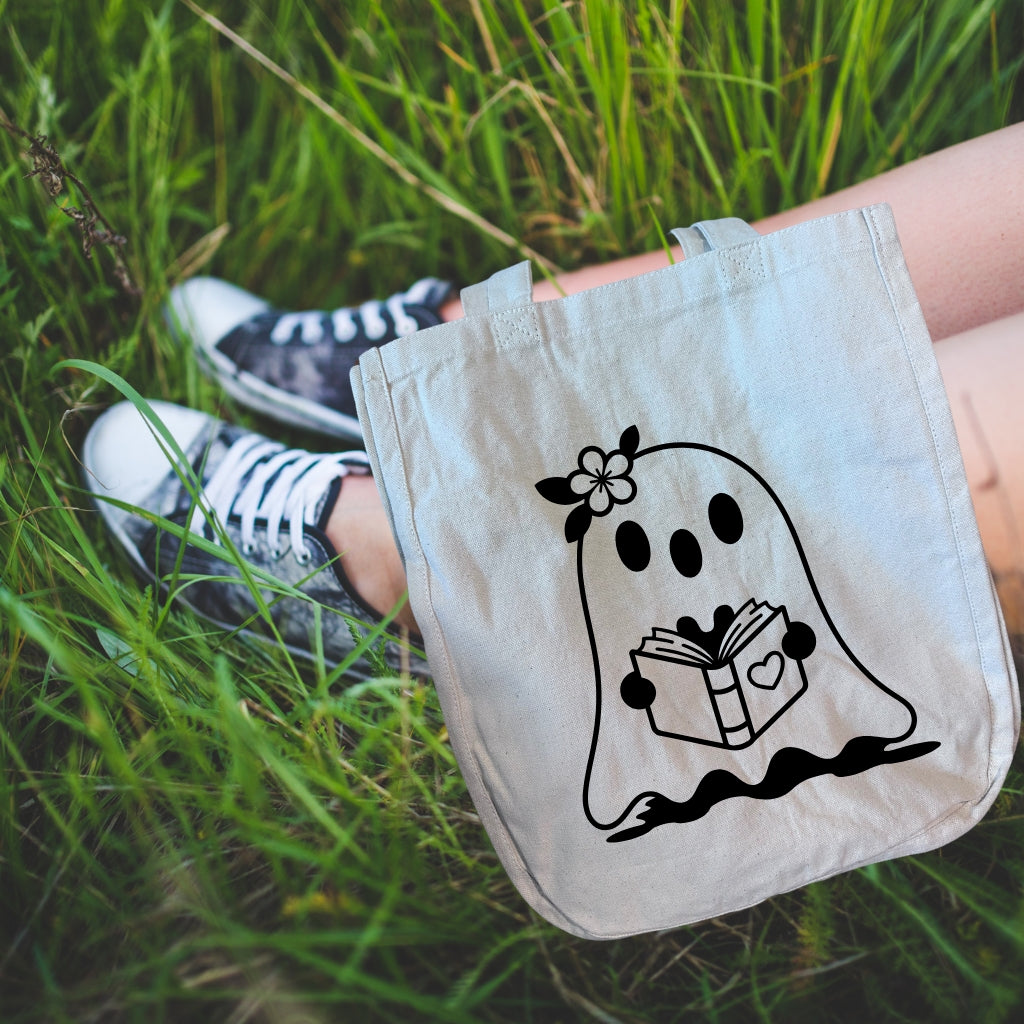 Painted Canvas Tote Bag