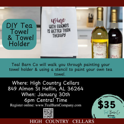 High Country Cellars - January Sip & Paint