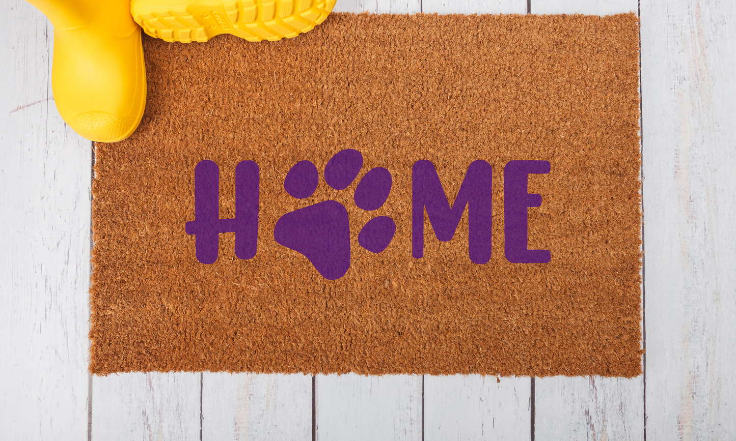 Doormat - Home Welcome Mat with Paw Print