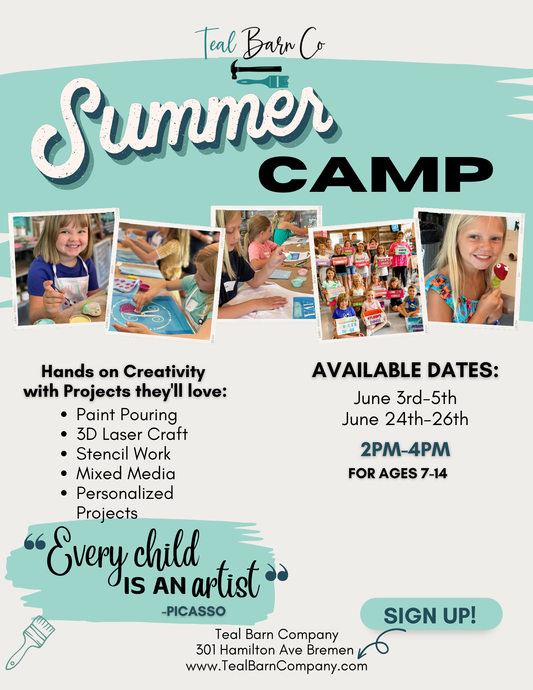 Art Camp - June 24th, 25th and 26th.