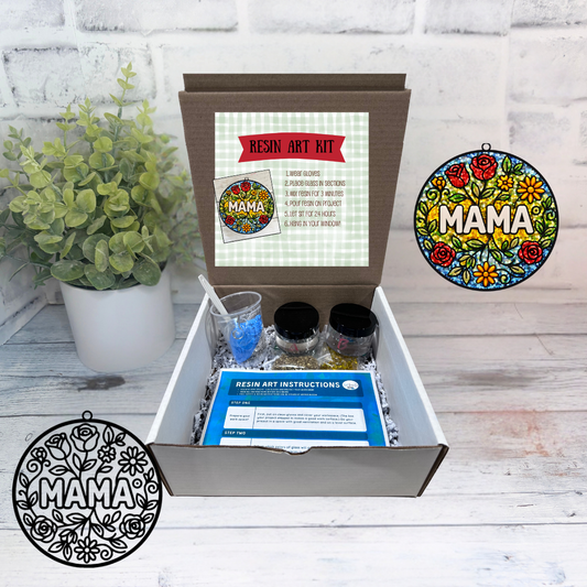 Suncatcher Kit, Crushed Glass Art, DIY Kit For Mama