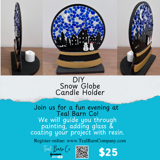 Snow Globe Candle Holder Workshop