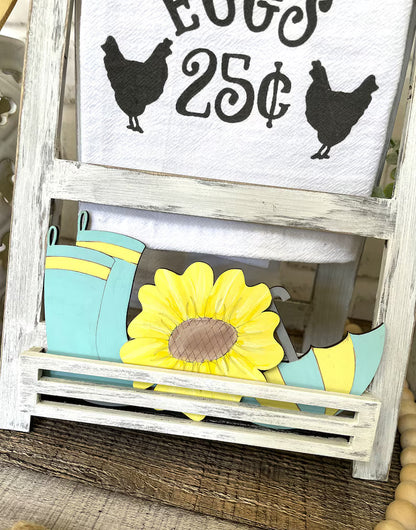 Tea Towel Display Insert - April Showers Insert