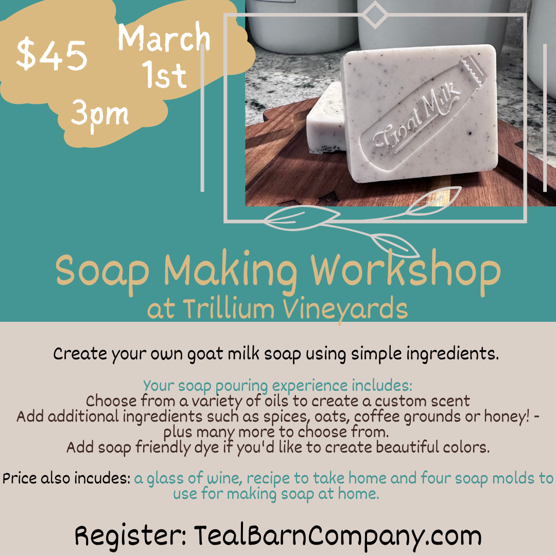 Sip and Pour - Learn to create your own melt and pour soaps!